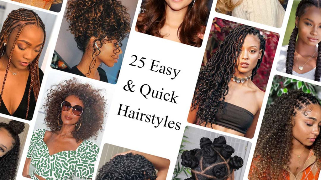 25 Quick & Easy Hairstyles for Black Women – Hermosa Hair